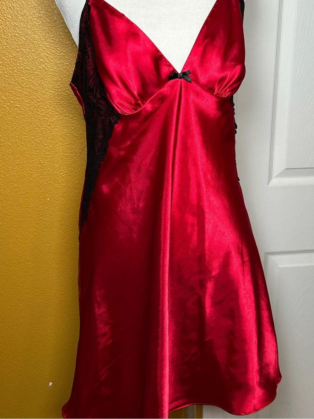 APT.,9 l, lacy red slip dress!!